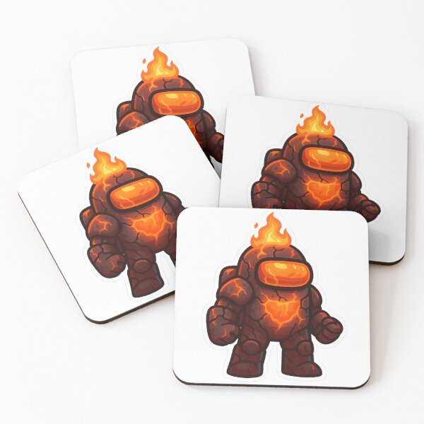 Item preview, Dispatch Game Fire Warrior Sticker | Inferno Juggernaut Lava Armor Crewmate | Fiery Power PNG designed and sold by Gurjeetpixelart.