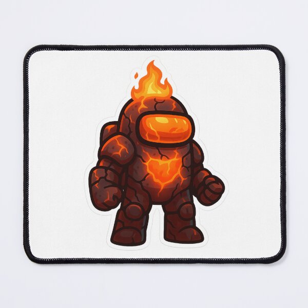 Item preview, Dispatch Game Fire Warrior Sticker | Inferno Juggernaut Lava Armor Crewmate | Fiery Power PNG designed and sold by Gurjeetpixelart.