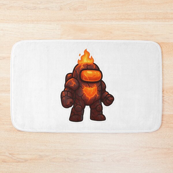 Item preview, Dispatch Game Fire Warrior Sticker | Inferno Juggernaut Lava Armor Crewmate | Fiery Power PNG designed and sold by Gurjeetpixelart.