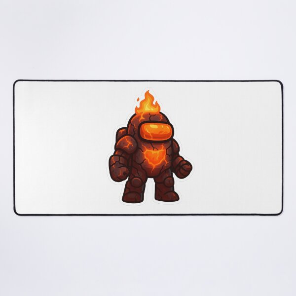 Item preview, Dispatch Game Fire Warrior Sticker | Inferno Juggernaut Lava Armor Crewmate | Fiery Power PNG designed and sold by Gurjeetpixelart.