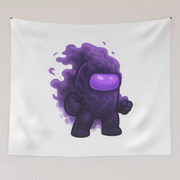 Item preview, Dispatch Game Ghost Wraith Sticker | Purple Phantom Crewmate | Shadow Aura Spirit PNG designed and sold by Gurjeetpixelart.