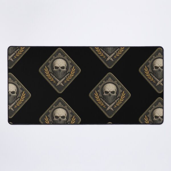 Item preview, Gear skull tactical mask diamond patch designed and sold by LaNadaYFundante.