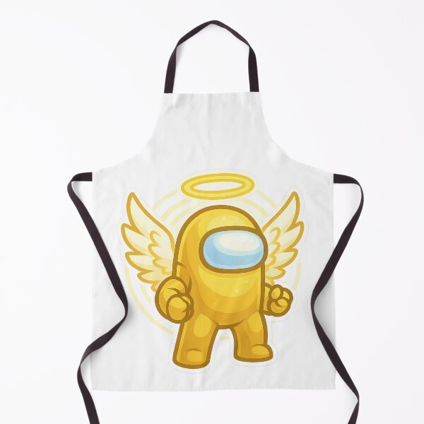 Item preview, Dispatch Game Angel Guardian Sticker | Golden Light Crewmate with Wings | Holy Power PNG designed and sold by Gurjeetpixelart.