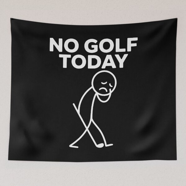 Item preview, Funny No Golf Today Funny Sad Stickman Golfer Golfers designed and sold by FlorenceNorma.