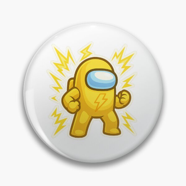 Item preview, Dispatch Game Electric Warrior Sticker | Yellow Lightning Crewmate | Thunder Power PNG designed and sold by Gurjeetpixelart.