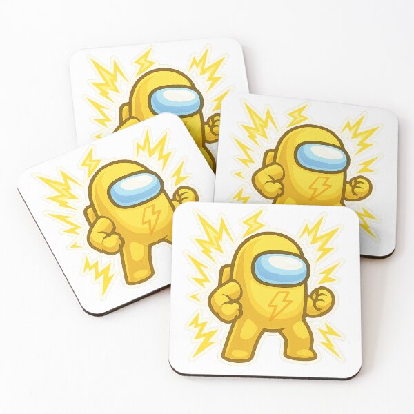 Item preview, Dispatch Game Electric Warrior Sticker | Yellow Lightning Crewmate | Thunder Power PNG designed and sold by Gurjeetpixelart.
