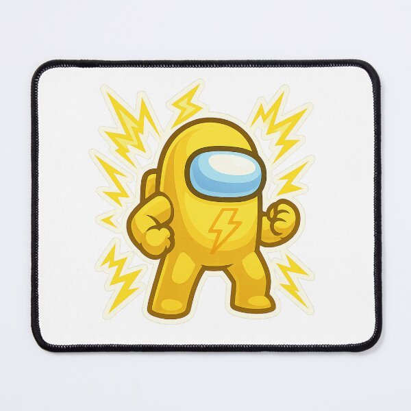 Item preview, Dispatch Game Electric Warrior Sticker | Yellow Lightning Crewmate | Thunder Power PNG designed and sold by Gurjeetpixelart.