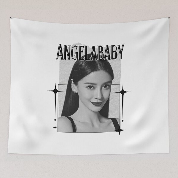 Item preview, Angelababy – Yang Ying (杨颖) Chinese Actress Cdrama Chinese Entertainment Scrapbook Collage Cozy Y2K Vintage Design designed and sold by HELL0WBELLO.