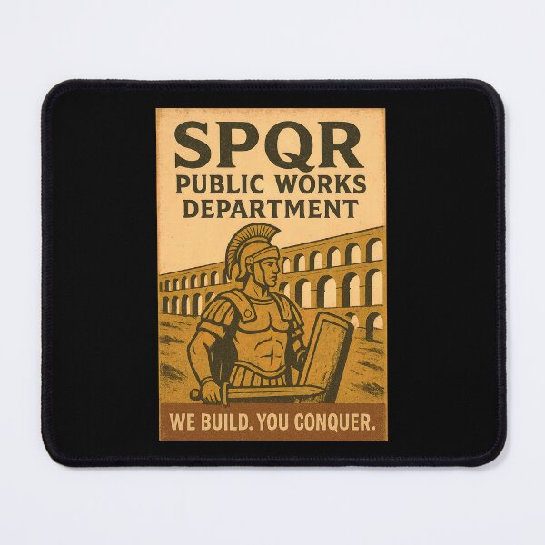 Item preview, SPQR Public Works We Build You Conquer designed and sold by Retr0Tshirts.