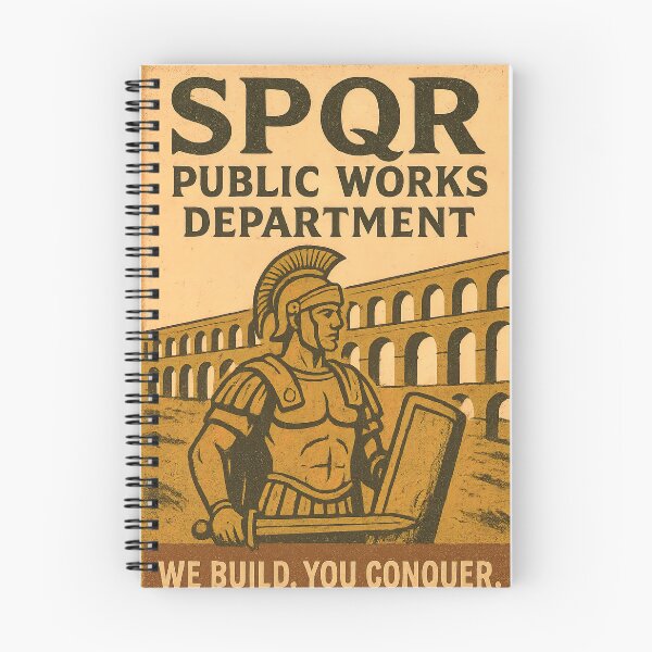 Item preview, SPQR Public Works We Build You Conquer designed and sold by Retr0Tshirts.