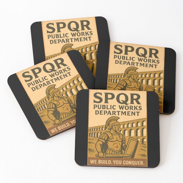 Item preview, SPQR Public Works We Build You Conquer designed and sold by Retr0Tshirts.