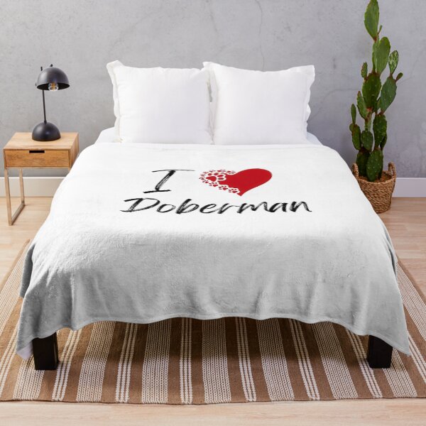 Item preview, I Love Doberman T-Shirt - Doberman Paw Print Heart Design Tee - Cute Dog Lover Gift designed and sold by jinaru3.