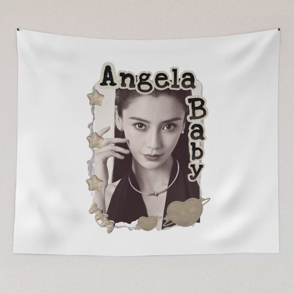 Item preview, Angelababy – Yang Ying (杨颖) Chinese Actress Cdrama Chinese Entertainment Scrapbook Collage Cozy Y2K Vintage Design designed and sold by HELL0WBELLO.