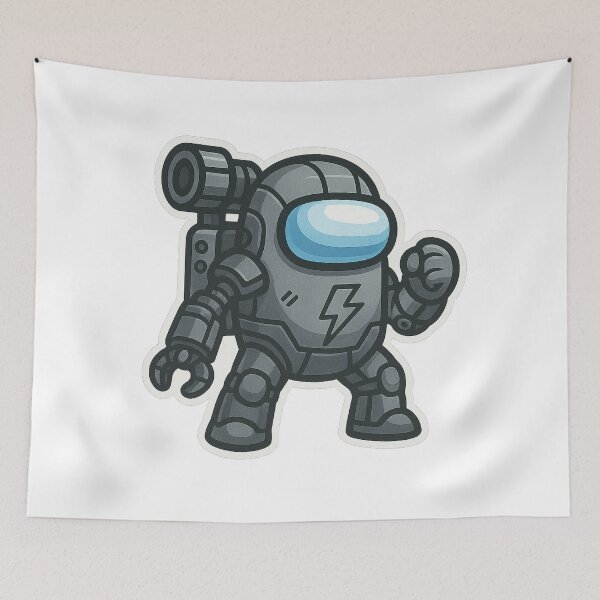 Item preview, Dispatch Game Mecha Commander Sticker | Robot Armor Crewmate | Tech Warrior PNG designed and sold by Gurjeetpixelart.