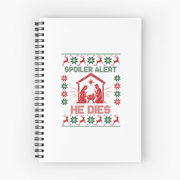 Item preview, Spoiler Alert He Dies Funny Nativity Bold Christmas Sweater designed and sold by khdmalakarak.