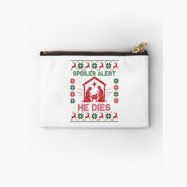 Item preview, Spoiler Alert He Dies Funny Nativity Bold Christmas Sweater designed and sold by khdmalakarak.