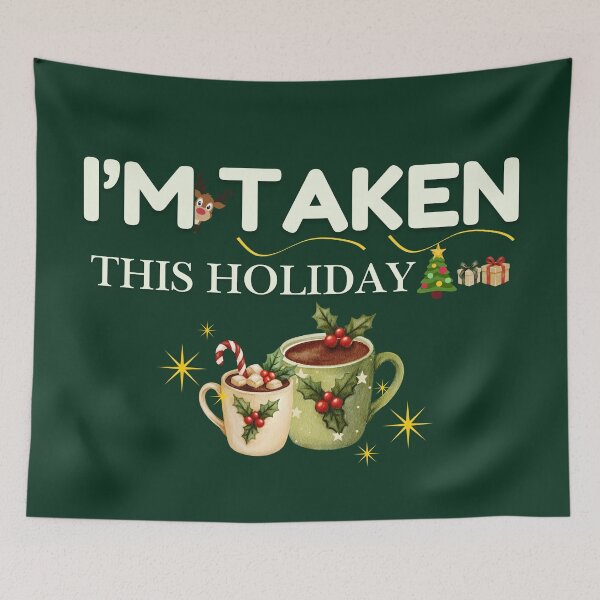 Item preview, Funny Taken Christmas Holiday Couple Tee designed and sold by ATime7Day.