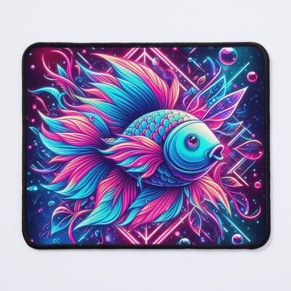Item preview, Colorful geometric decorative fish designed and sold by Dogandesighn.