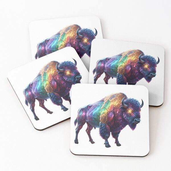 Item preview, Colorful Bison Art designed and sold by GloriousArtSKD.
