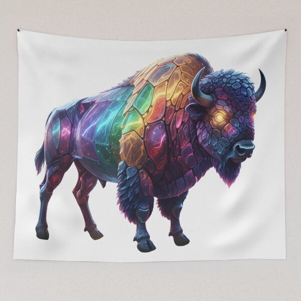 Item preview, Colorful Bison Art designed and sold by GloriousArtSKD.