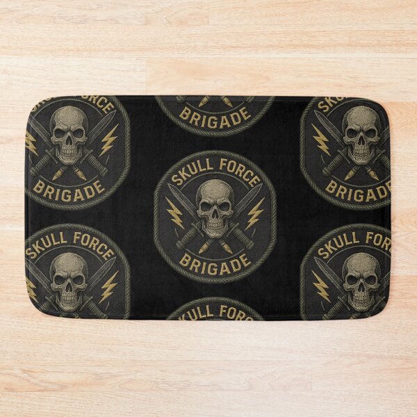 Item preview, Skull Force Brigade shield with swords designed and sold by LaNadaYFundante.