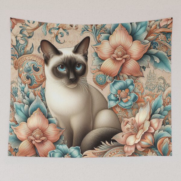 Item preview, Feline of the Flowered Arch designed and sold by Vanich-Panich.