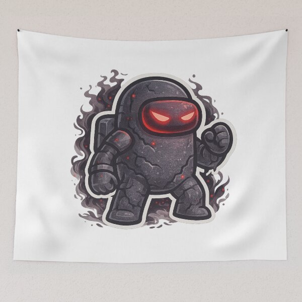 Item preview, Dispatch Game Shadow Reaper Sticker | Dark Demon Crewmate | Red Eyes Evil Power PNG designed and sold by Gurjeetpixelart.