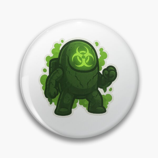 Item preview, Dispatch Game Toxic Ranger Sticker | Green Biohazard Crewmate | Poison Aura PNG designed and sold by Gurjeetpixelart.