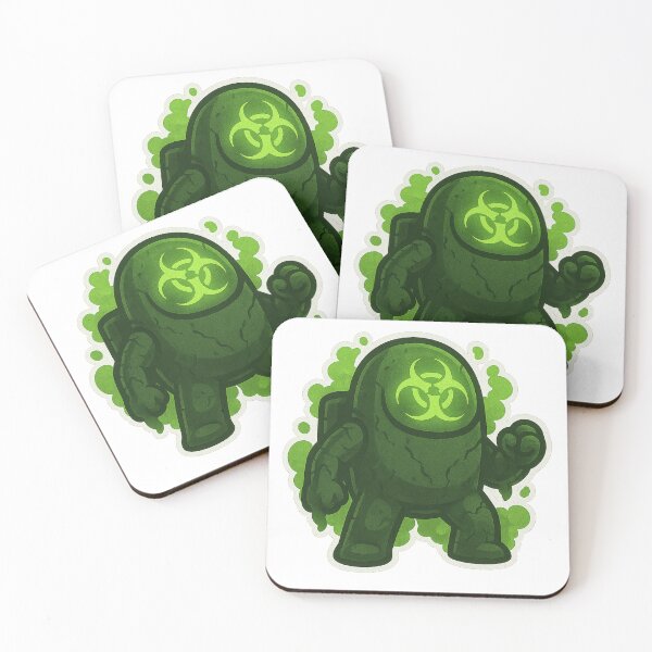 Item preview, Dispatch Game Toxic Ranger Sticker | Green Biohazard Crewmate | Poison Aura PNG designed and sold by Gurjeetpixelart.