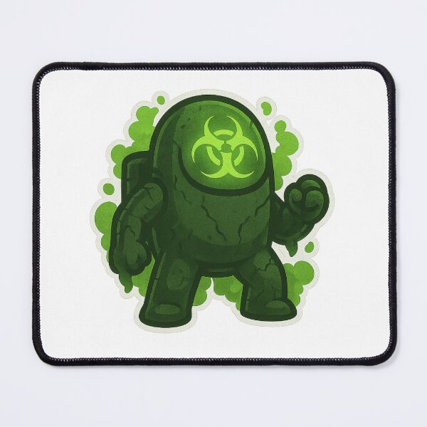 Item preview, Dispatch Game Toxic Ranger Sticker | Green Biohazard Crewmate | Poison Aura PNG designed and sold by Gurjeetpixelart.