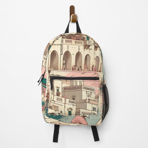 Item preview, Edo-Style Ukiyo-e of Bari, Italy – Adriatic Sunset Coastal Japanese Art designed and sold by Vandy Fullam.