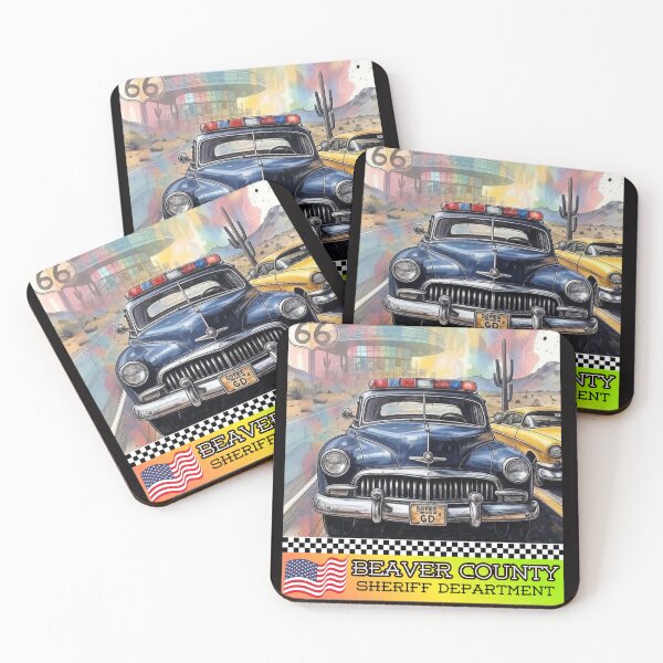 Item preview, Classic American Police/Sheriff cars 3 designed and sold by T-shirt365brand.