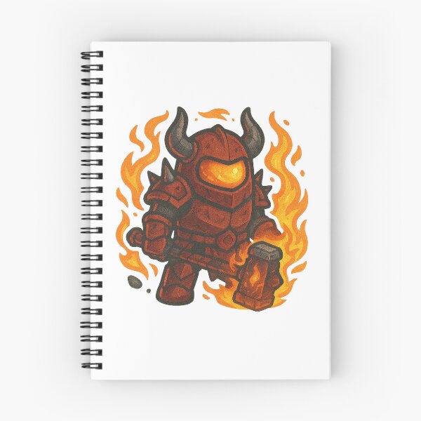 Item preview, Dispatch Game Demon Warrior Sticker | Crimson Destroyer Hammer Crewmate | Fire Armor PNG designed and sold by Gurjeetpixelart.