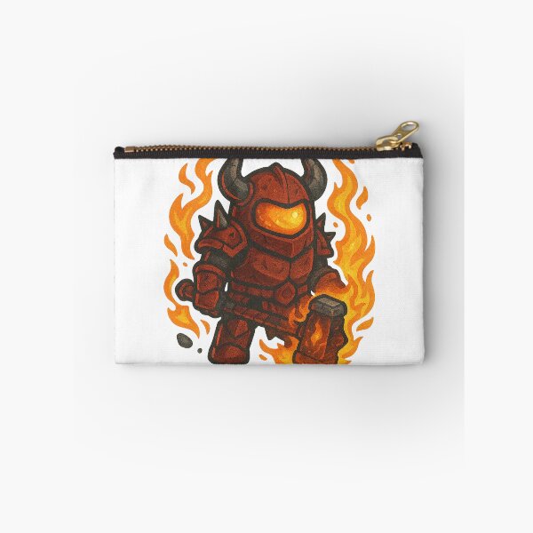 Item preview, Dispatch Game Demon Warrior Sticker | Crimson Destroyer Hammer Crewmate | Fire Armor PNG designed and sold by Gurjeetpixelart.
