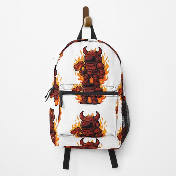 Item preview, Dispatch Game Fire Knight Sticker | Infernal Hammer Crewmate | Red Demon Armor PNG designed and sold by Gurjeetpixelart.