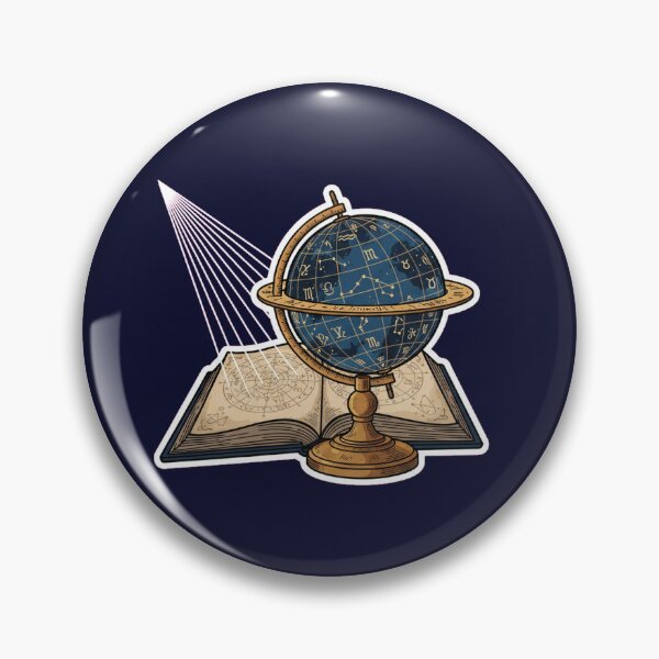 Item preview, Cosmic Reader Celestial Globe Bookworm Line Art Design designed and sold by Bratak.