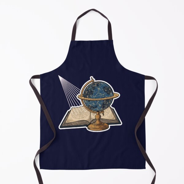 Item preview, Cosmic Reader Celestial Globe Bookworm Line Art Design designed and sold by Bratak.