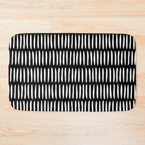 Item preview, Scandi Stripes Pattern Black, Nordic Scandinavian Design  designed and sold by Petra Lang.