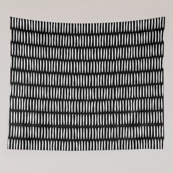 Item preview, Scandi Stripes Pattern Black, Nordic Scandinavian Design  designed and sold by Petra Lang.