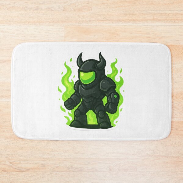 Item preview, Dispatch Game Toxic Demon Sticker | Neon Green Hellfire Crewmate | Poison Flame Warrior PNG designed and sold by Gurjeetpixelart.