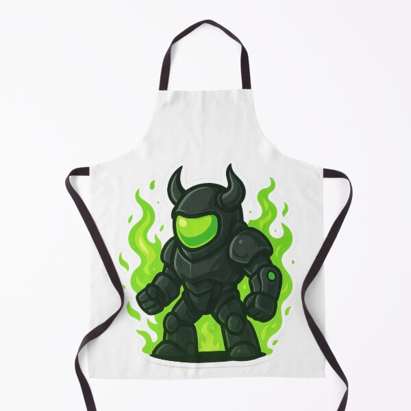 Item preview, Dispatch Game Toxic Demon Sticker | Neon Green Hellfire Crewmate | Poison Flame Warrior PNG designed and sold by Gurjeetpixelart.
