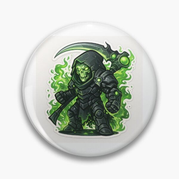 Item preview, Dispatch Game Emerald Blade Sticker | Green Sword Crewmate | Flame Knight PNG designed and sold by Gurjeetpixelart.