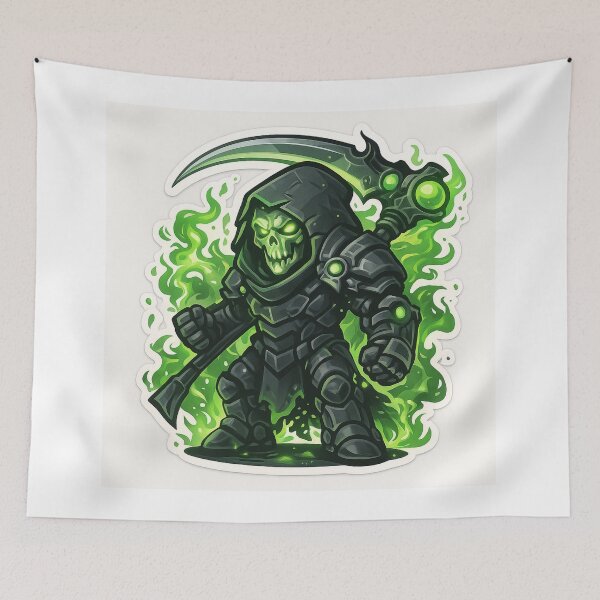 Item preview, Dispatch Game Emerald Blade Sticker | Green Sword Crewmate | Flame Knight PNG designed and sold by Gurjeetpixelart.