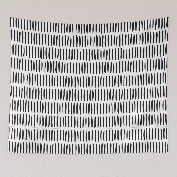 Item preview, Scandi Stripes Pattern Black White, Nordic Scandinavian Design  designed and sold by Petra Lang.