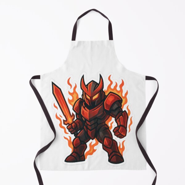 Item preview, Dispatch Game Rage Warrior Sticker | Red Flame Knight Crewmate | Burning Sword PNG designed and sold by Gurjeetpixelart.