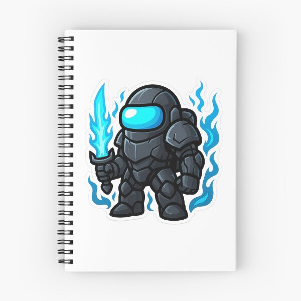 Item preview, Dispatch Game Energy Blade Sticker | Blue Neon Sword Crewmate | Electric Fire Armor PNG designed and sold by Gurjeetpixelart.
