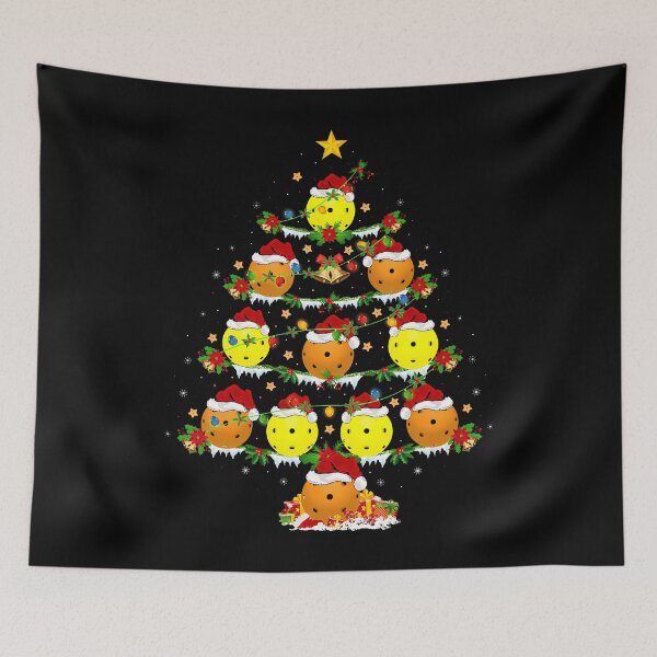 Item preview, Holiday Xmas Lighting Santa Pickleball Christmas Tree designed and sold by OnaConnie.