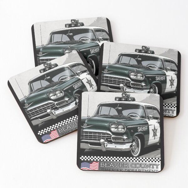 Item preview, Classic American Police/Sheriff cars 4 designed and sold by T-shirt365brand.