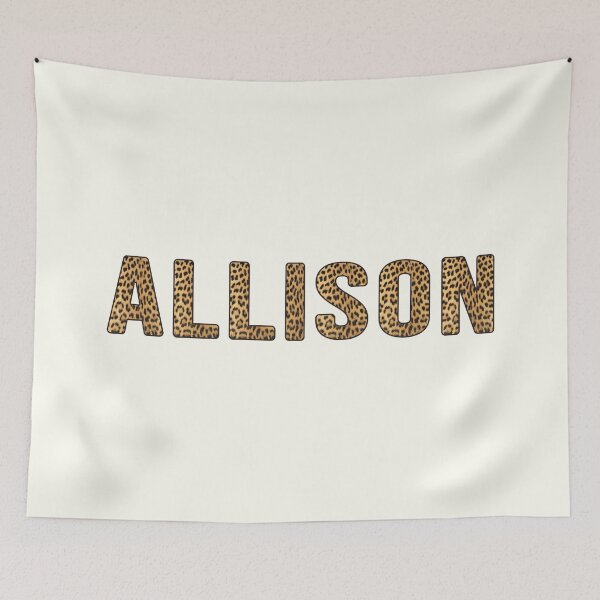 Item preview, Allison Name Leopard Print designed and sold by Jeallan Designs.