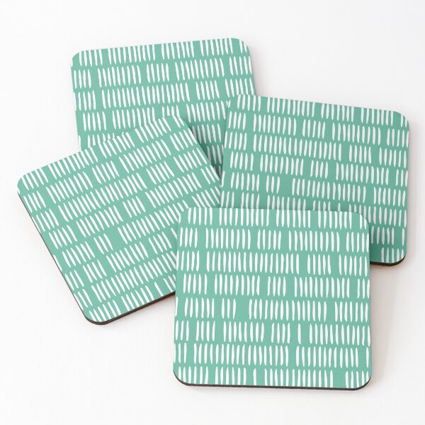 Item preview, Scandi Stripes Pattern Turquoise, Nordic Scandinavian Design  designed and sold by Petra Lang.